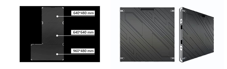 indoor led video wall cabinet sizes